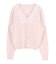 Vネックレースニットカーディガン
