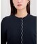 スカラップニットカーディガン
