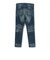 10.75oz patchwork repairインディゴストレッチデニム <Tapered＞