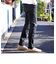 10.75oz patchwork repairインディゴストレッチデニム <Tapered＞
