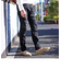 10.75oz patchwork repairインディゴストレッチデニム <Tapered＞