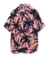 ヤシ柄プリントアロハシャツ