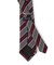カラミ調レジメンタルストライプ柄ネクタイ