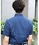 麻調イージーケア半袖シャツ