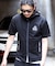 ハイパーストレッチポンチZIPアップ半袖パーカ