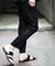 スラブリネンストレッチパンツ