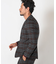 【TESSUTI DI SONDRIO/テッスーティ・ディ・ソンドリオ】メランジチェック ストレッチジャケット　fabric made in italy
