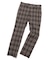 【TESSUTI DI SONDRIO/テッスーティ・ディ・ソンドリオ】メランジチェック ストレッチパンツ　fabric made in italy