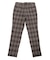 【TESSUTI DI SONDRIO/テッスーティ・ディ・ソンドリオ】メランジチェック ストレッチパンツ　fabric made in italy