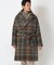 ＜hevo/イーヴォ＞別注 ベルテッドオーバーチェックコート made in italy