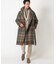 ＜hevo/イーヴォ＞別注 ベルテッドオーバーチェックコート made in italy