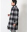 オンブレチェックベルテッドコート fabric made in japan