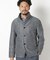 スタンドカラーストレッチブルゾン fabric made in japan