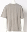 Uネックピグメントカット半袖Tシャツ