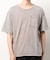 Uネックピグメントカット半袖Tシャツ