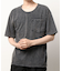 Uネックピグメントカット半袖Tシャツ