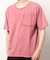 Uネックピグメントカット半袖Tシャツ
