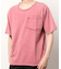 Uネックピグメントカット半袖Tシャツ