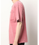 Uネックピグメントカット半袖Tシャツ