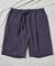 綿麻ストライプショートパンツ
