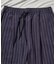 綿麻ストライプショートパンツ