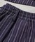 綿麻ストライプショートパンツ