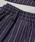 綿麻ストライプショートパンツ