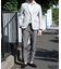 【EFFORTLESS】T/Cヘリンボンストレッチスラックス