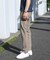【EFFORTLESS】T/Cヘリンボンストレッチスラックス