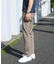【EFFORTLESS】T/Cヘリンボンストレッチスラックス