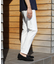 【EFFORTLESS】T/Cヘリンボンストレッチスラックス