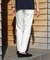 【EFFORTLESS】T/Cヘリンボンストレッチスラックス