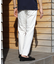 【EFFORTLESS】T/Cヘリンボンストレッチスラックス
