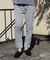 【EFFORTLESS】T/Cヘリンボンストレッチスラックス