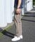 【EFFORTLESS】T/Cヘリンボンストレッチスラックス