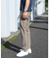 【EFFORTLESS】T/Cヘリンボンストレッチスラックス