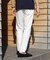 【EFFORTLESS】T/Cヘリンボンストレッチスラックス