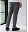 【EFFORTLESS】T/Cヘリンボンストレッチスラックス