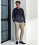 【EFFORTLESS】T/Cヘリンボンストレッチスラックス