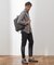 【EFFORTLESS】T/Cヘリンボンストレッチスラックス