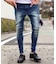 ハイパーストレッチサルエルスキニーデニム ジェギンス