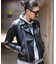 ダブルレザーライダースジャケット