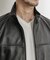 ラムレザースタンドカラージャケット
