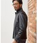 ラムレザースタンドカラージャケット