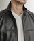 ラムレザースタンドカラージャケット