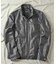 ラムレザースタンドカラージャケット