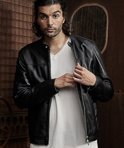 ラムレザーシングルライダース｜メンズビギの通販｜&mall（アンド