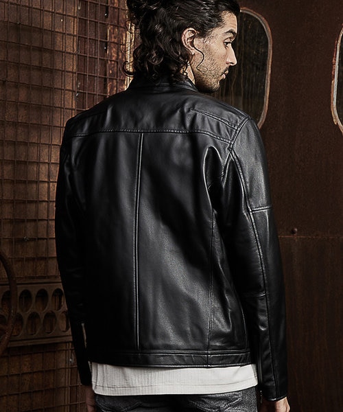 ラムレザーシングルライダース｜メンズビギの通販｜&mall（アンド