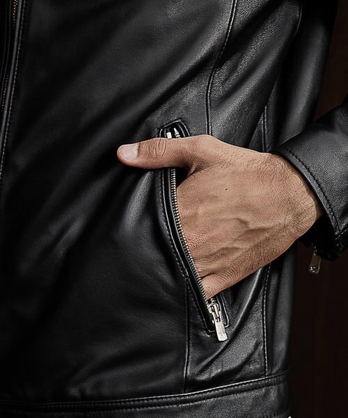 ラムレザーシングルライダース｜メンズビギの通販｜&mall（アンド