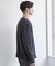 T/Rストレッチノーカラーシャツジャケット<セットアップ対応>